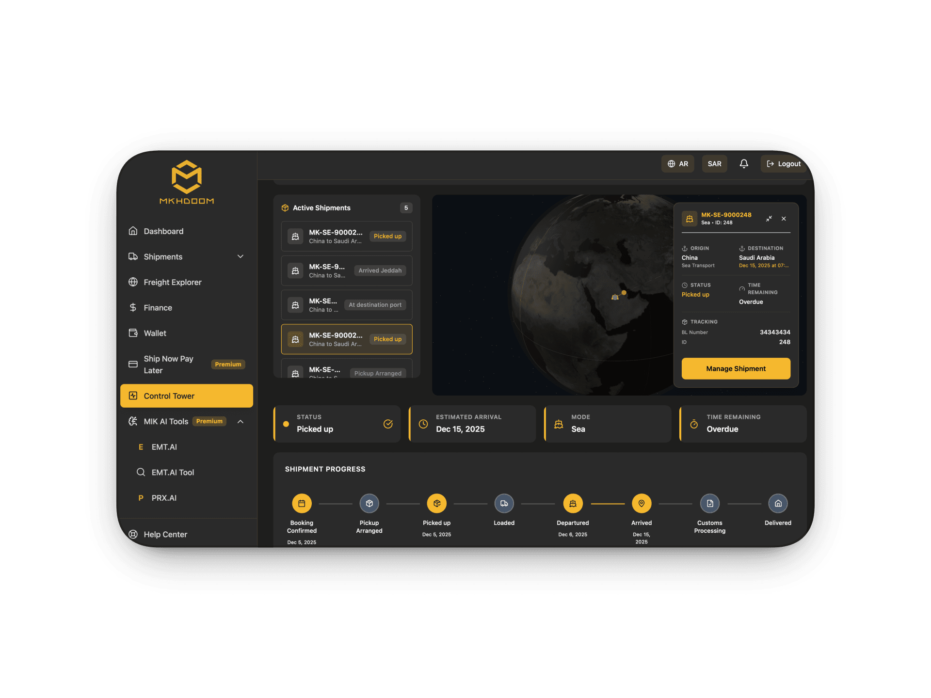 Mkhdoom Global Tracking Dashboard