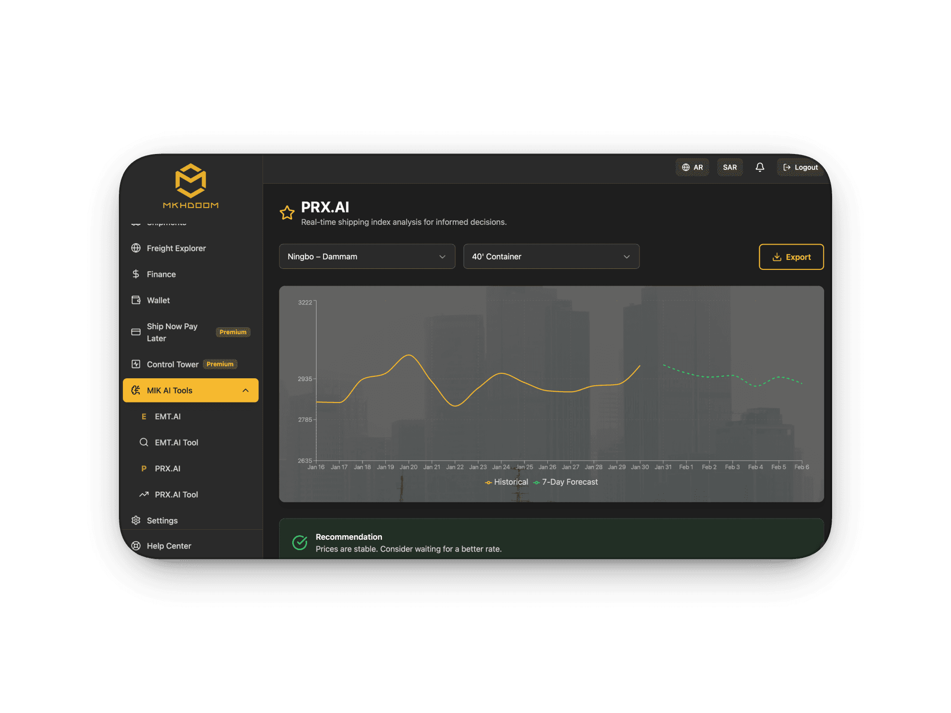 PRX.AI Pricing Intelligence